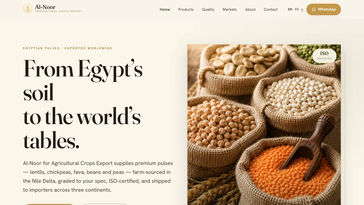 Al-Noor Agricultural Crops Export