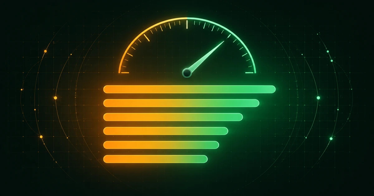 Diagram showing a slow website's load speed improving from slow to fast